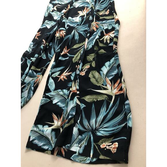 Haute Monde Summer Jumpsuit SM Sleeveless Blue Split Flare Leg Y2K Cottagecore - Picture 10 of 13